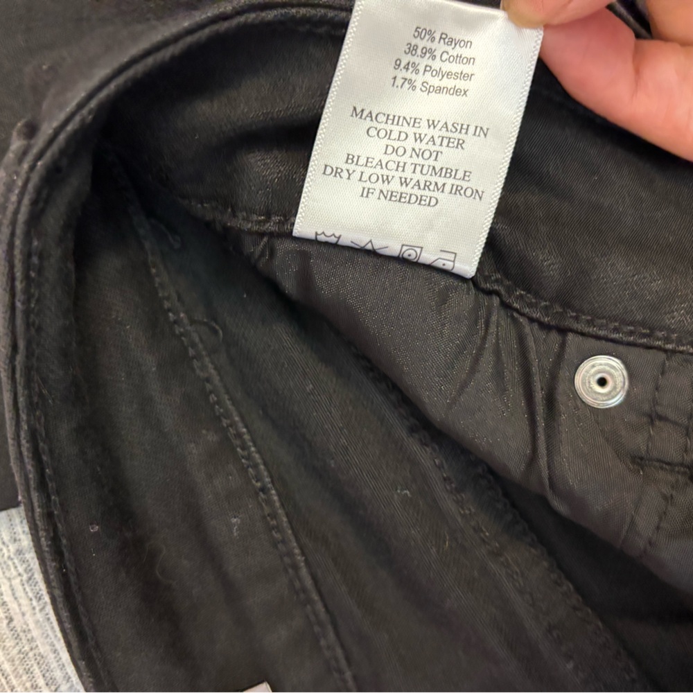 Just USA Black Mid Rise Bootcut Jean Petite Sz 27P/4P NWT | Black Bootcut Jeans- - Picture 10 of 10
